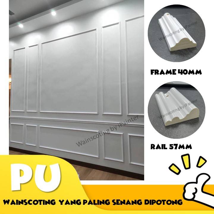 Wainscoting Pu 2400mm Diy Senang Potong Senang Pasang