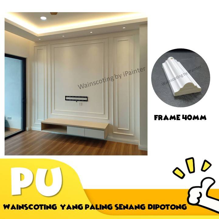 Wainscoting Pu 2400mm Diy Senang Potong Senang Pasang