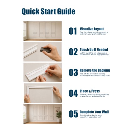 Frame & Go: Pre-Cut Wainscoting Kit